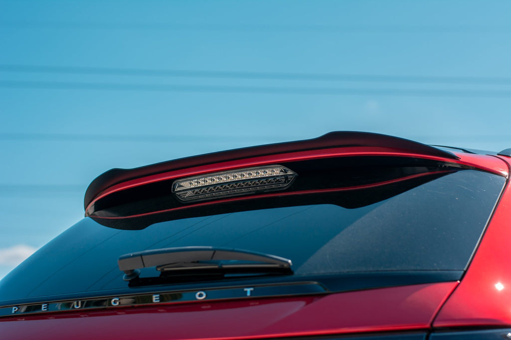 Maxton Design Spoiler CAP passend für Peugeot 508 Mk2 SW schwarz Hochglanz
