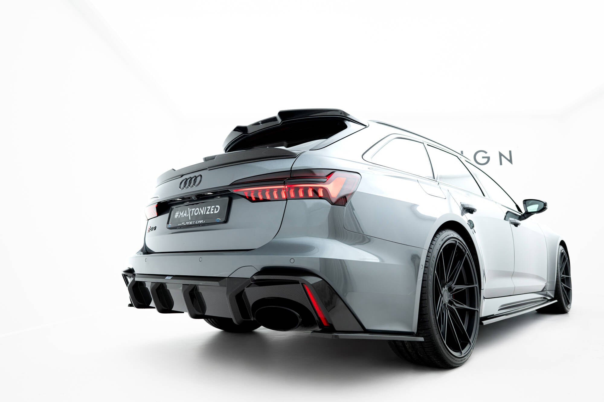 Maxton Design Prepreg Carbon Fiber Heckklappenspoiler (Niedriger) Audi RS6 C8 / C8 Facelift für Audi A6
