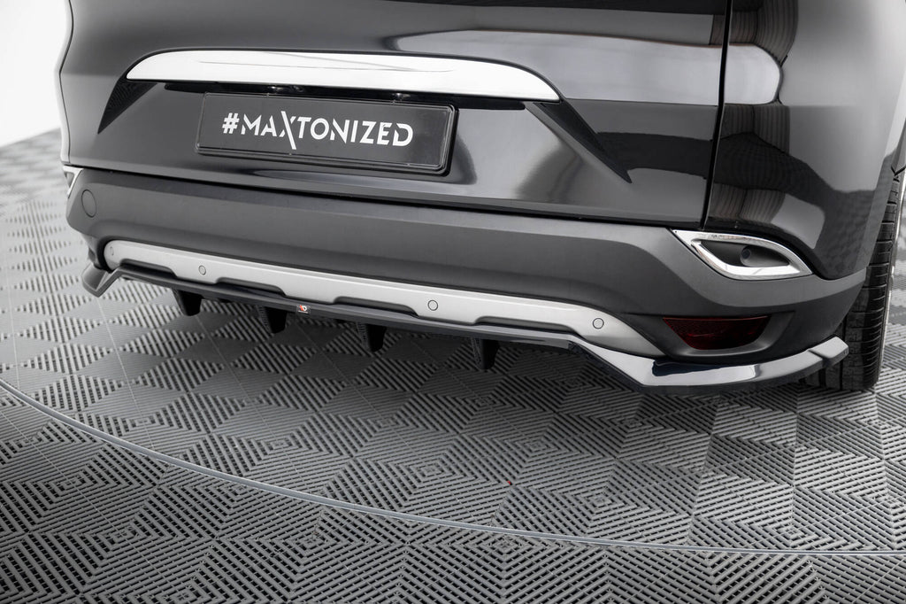 Maxton Design Street+ Mittlerer Diffusor RACE passend für Renault Espace Mk5 schwarz Hochglanz