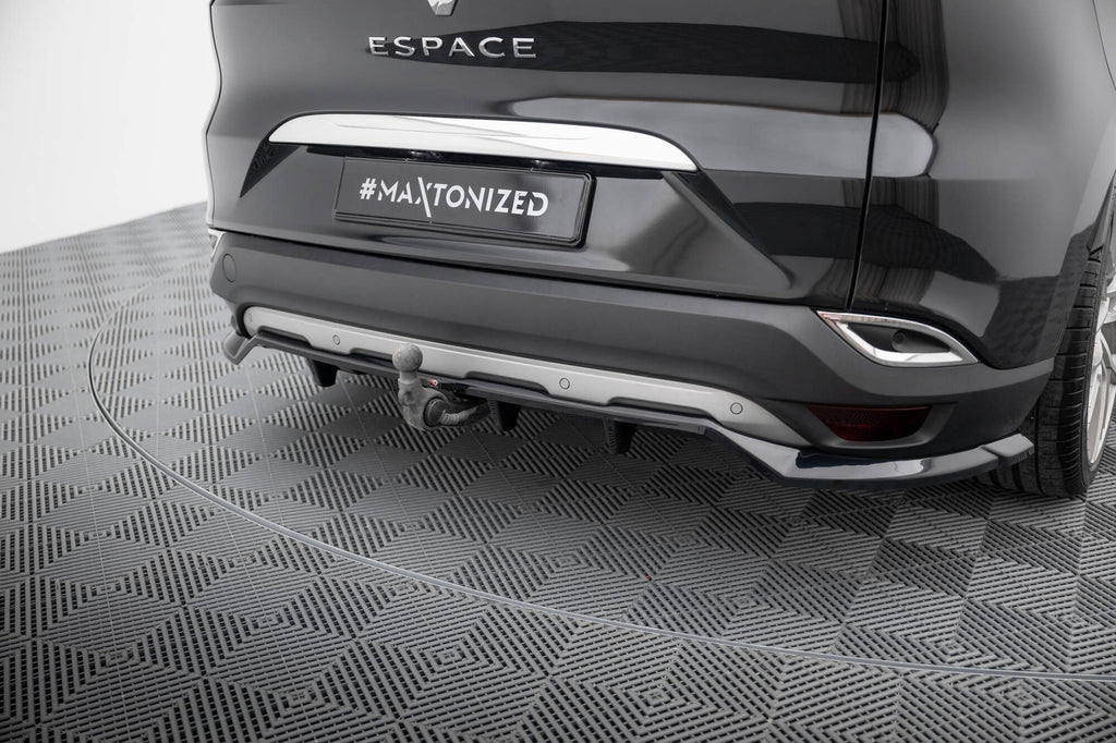 Maxton Design Street+ Mittlerer Diffusor RACE passend für Renault Espace Mk5 schwarz Hochglanz