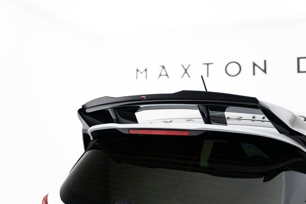 Maxton Design Spoiler CAP passend für Ford Fiesta ST / ST-Line Mk8 / Mk8 Facelift (Für Spoiler FO-FI-8-ST-FH1FP) schwarz Hochglanz