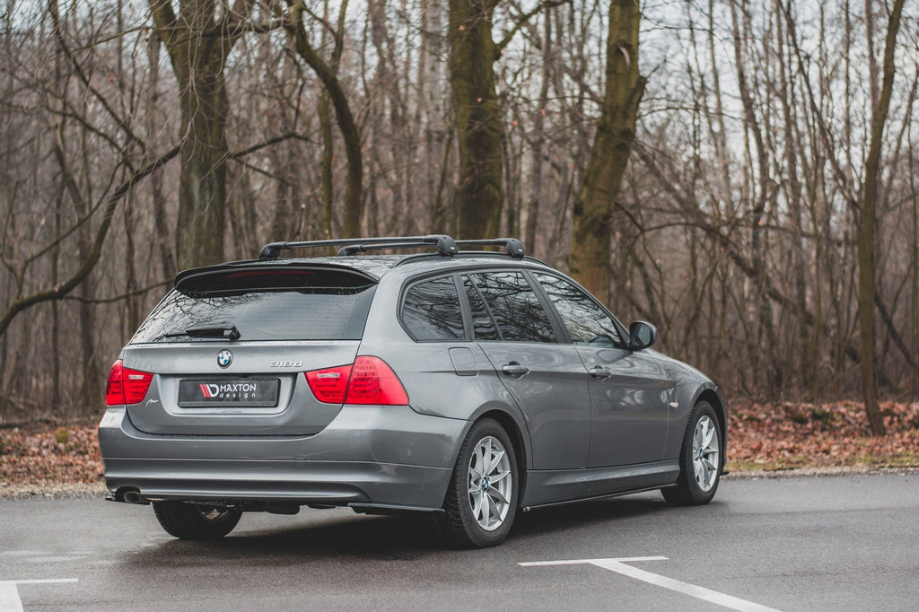 Maxton Design Street+ Seitenschweller Leisten passend für BMW 3er E90/E91 Facelift schwarz Hochglanz