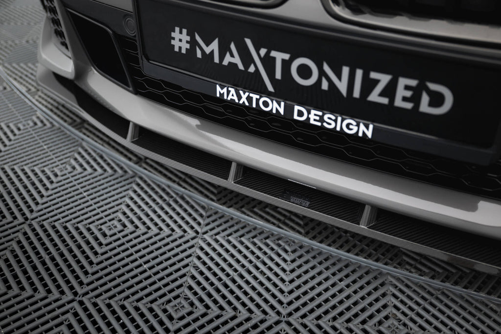 Maxton Design Set of Carbon Fiber Splitters BMW 7 M-Paket G11 Facelift schwarz matt für BMW