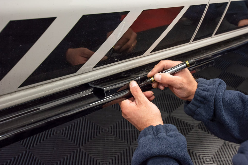 Maxton Design Street+ Seitenschweller Leisten passend für VW T6 schwarz Hochglanz