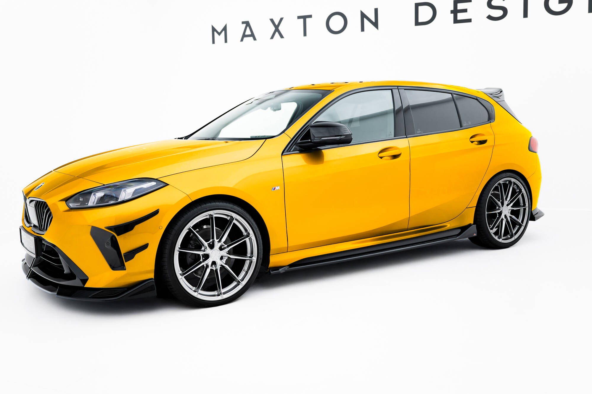 Maxton Design Street+ Seitenschweller Leisten passend für BMW 2 / M235i Gran Coupe M-Paket F74 schwarz Hochglanz