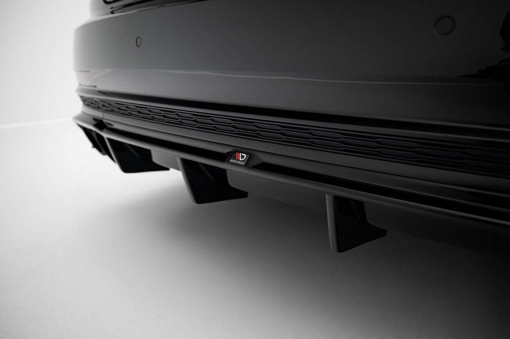 Maxton Design Diffusor Heck Ansatz passend für Audi S8 D5 schwarz Hochglanz