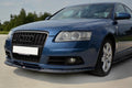 Maxton Design Street+ Spoilerlippe Front Ansatz passend für Audi A6 S-Line C6 schwarz Hochglanz