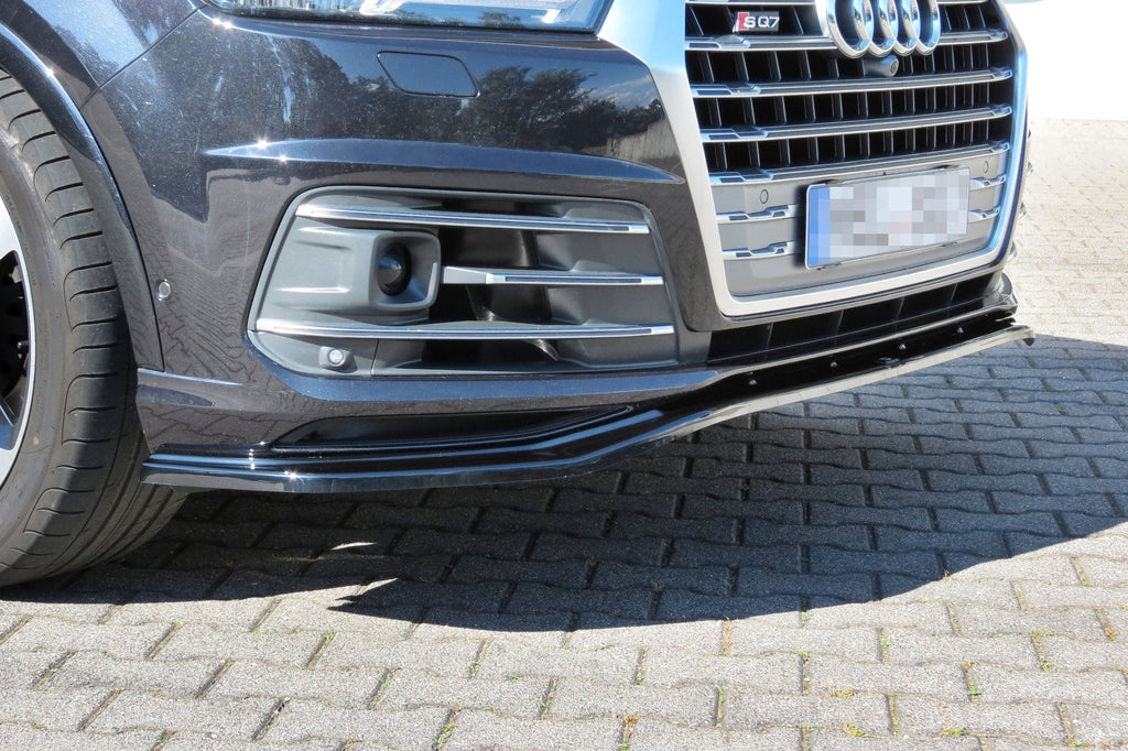 Maxton Design Street+ Spoilerlippe Front Ansatz passend für Audi SQ7 / Q7 S-Line Mk.2 schwarz Hochglanz