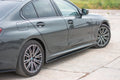 Maxton Design Street+ Seitenschweller Leisten passend für BMW 3er M-Paket G20 schwarz Hochglanz