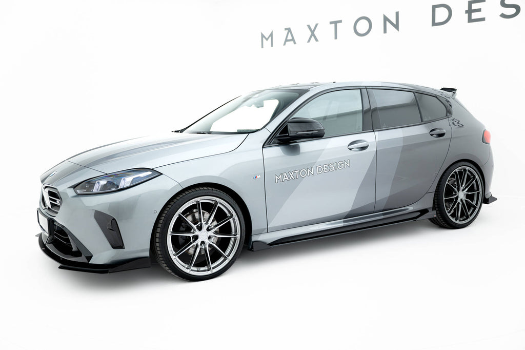 Maxton Design Street Pro Street+ Seitenschweller Leisten + Flaps passend für BMW 2 M-Paket / M235i Gran Coupe F74 schwarz Hochglanz