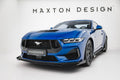 Maxton Design Front Stoßstange Flaps passend für Ford Mustang GT Mk7 schwarz Hochglanz