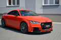 Maxton Design Street+ Spoilerlippe Front Ansatz V.2 passend für Audi TT RS 8S schwarz Hochglanz