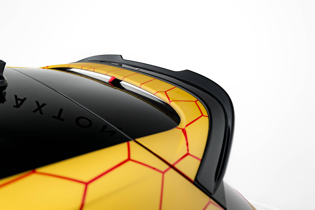 Maxton Design Spoiler CAP V.2 passend für VW Golf R-Performance Hatchback Mk8 Facelift schwarz Hochglanz