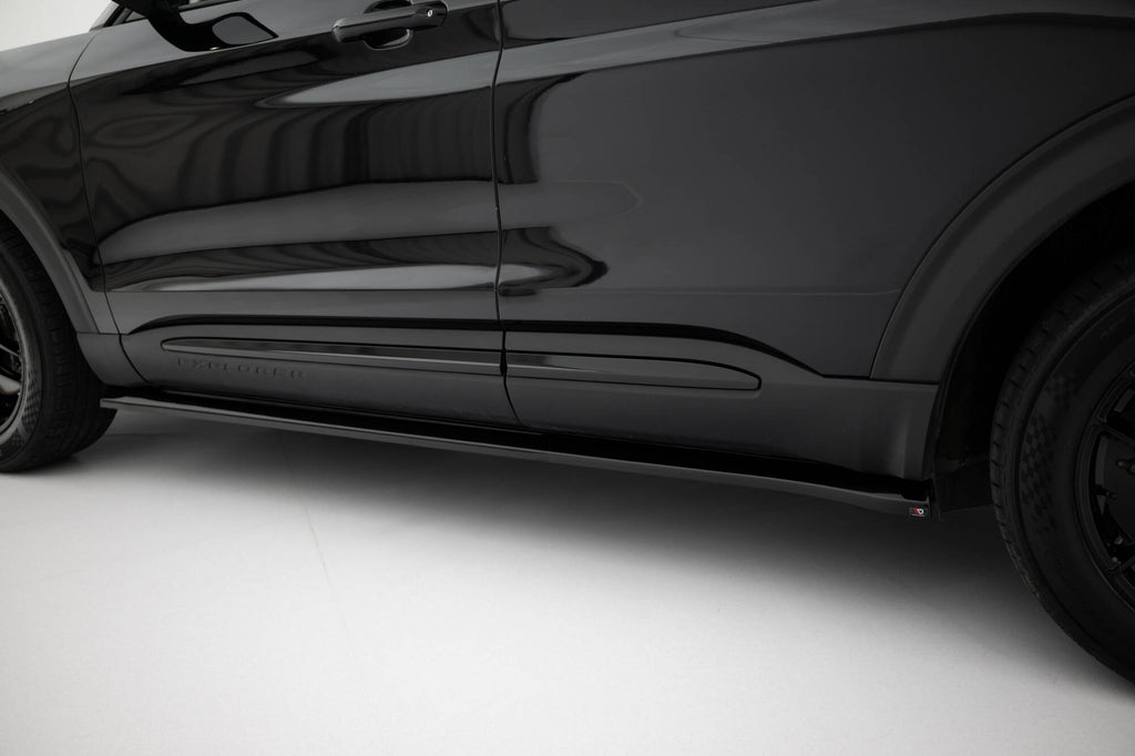 Maxton Design Street+ Seitenschweller Leisten passend für Ford Explorer XLT Mk6 schwarz Hochglanz