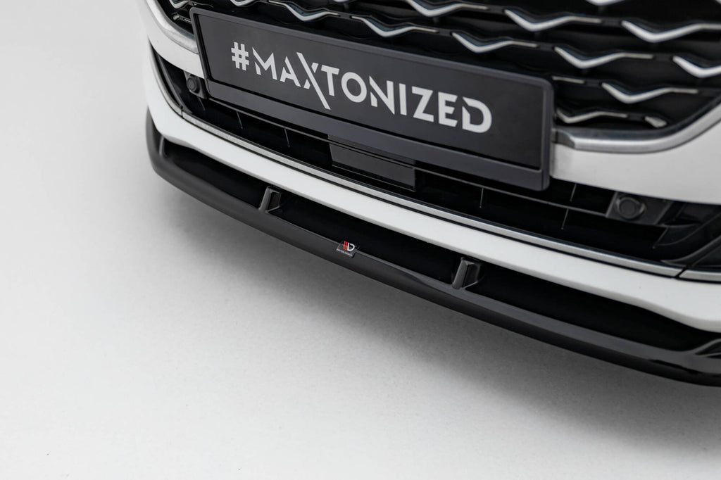 Maxton Design Street+ Spoilerlippe Front Ansatz V.1 passend für Ford Focus Vignale Mk4 schwarz Hochglanz
