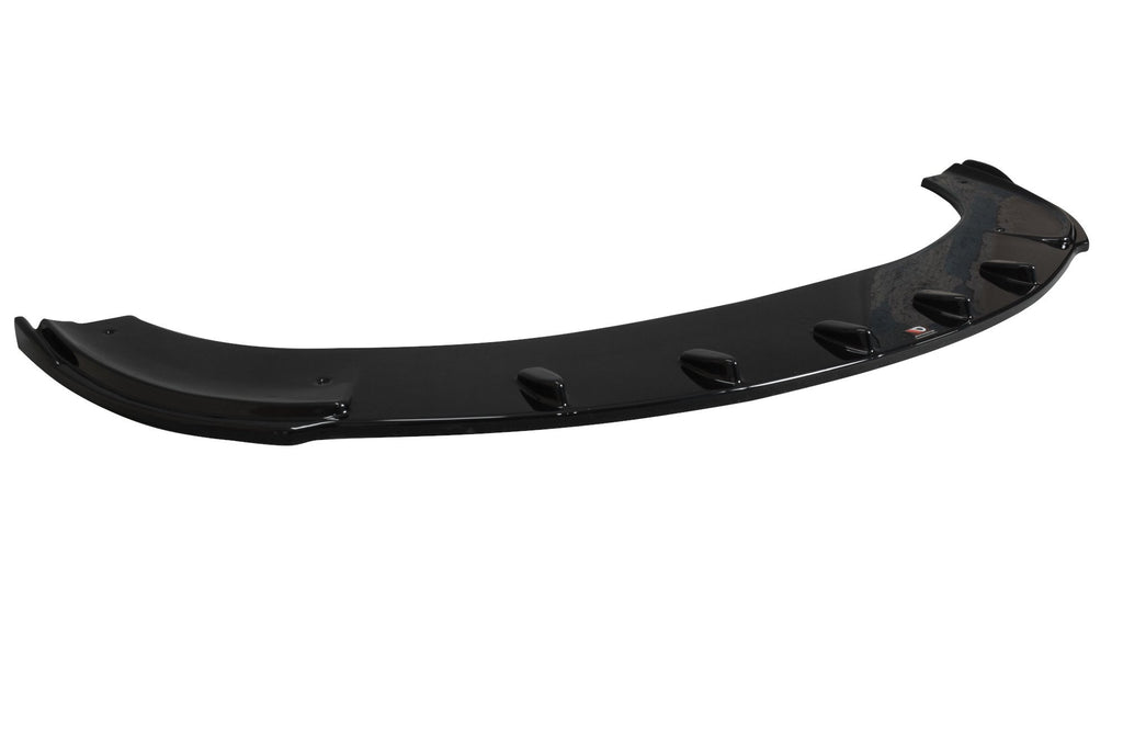 Maxton Design Street+ Spoilerlippe Front Ansatz V.1 passend für Skoda Octavia RS Mk2 FL schwarz Hochglanz