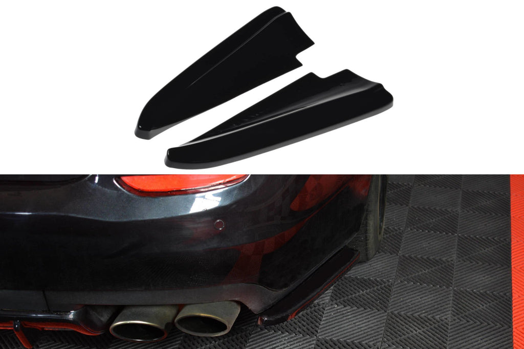 Maxton Design Heck Ansatz Flaps Diffusor für MASERATI QUATTROPORTE MK.6 vor Facelift schwarz matt