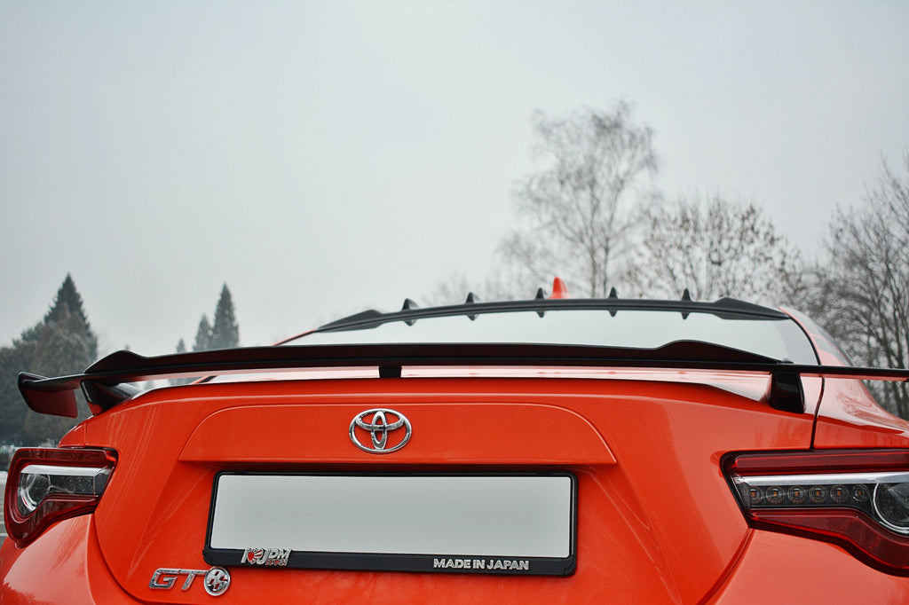 Maxton Design Spoiler CAP passend für Toyota GT86 Facelift / Subaru BRZ Mk1 Facelift schwarz Hochglanz