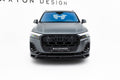 Maxton Design Street+ Spoilerlippe Front Ansatz passend für Audi SQ7 Mk2 Facelift 2 schwarz Hochglanz