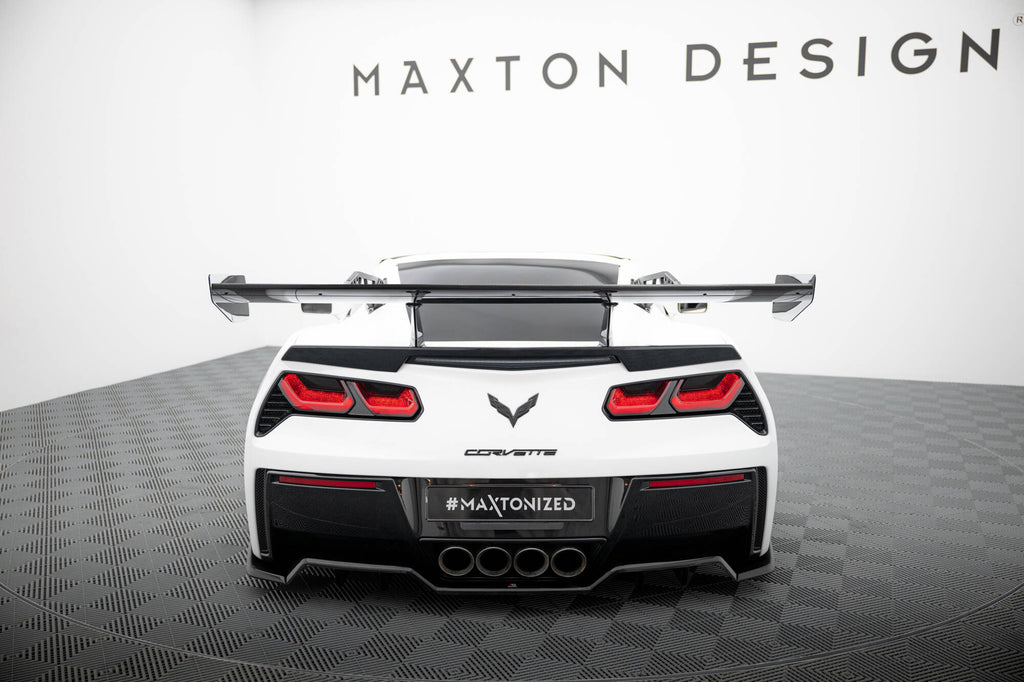 Maxton Design Carbon Spoiler With Upper Swan Mounting Chevrolet Corvette Stingray / Grand Sport C7 für Chevrolet Corvette C7