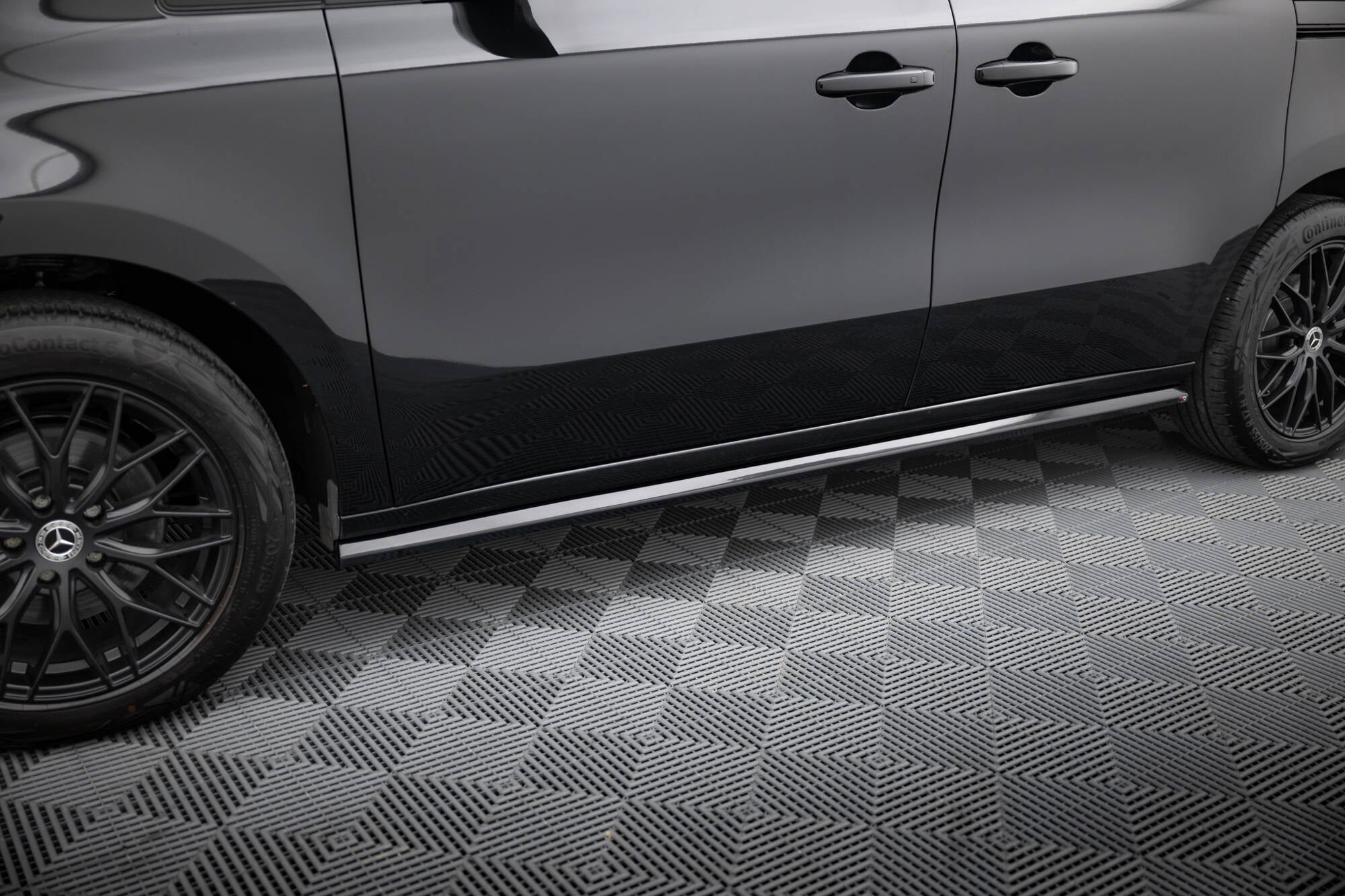 Maxton Design Street+ Seitenschweller Leisten passend für Mercedes-Benz T W420 schwarz Hochglanz