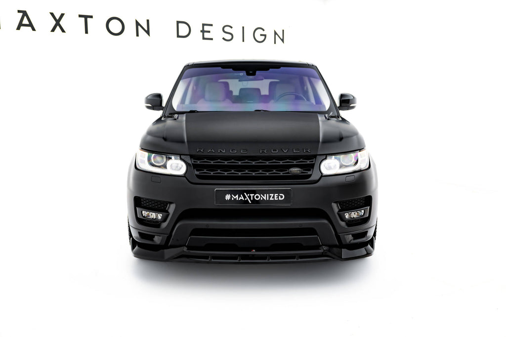 Maxton Design Street+ Spoilerlippe Front Ansatz passend für Land Rover Range Rover Sport Mk2 schwarz Hochglanz
