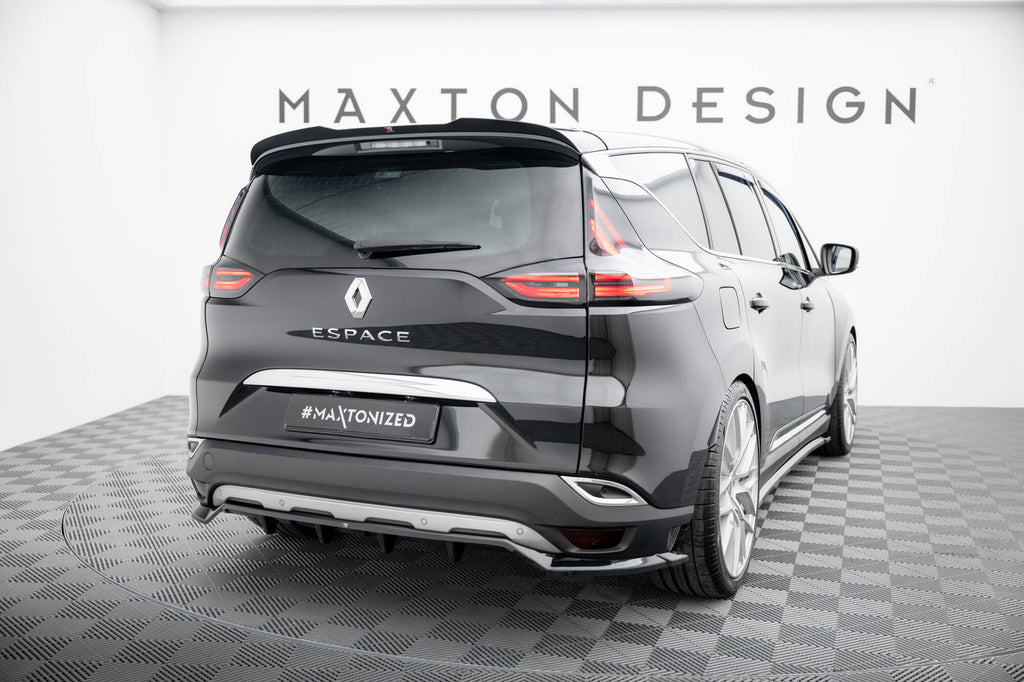 Maxton Design Street+ Mittlerer Diffusor RACE passend für Renault Espace Mk5 schwarz Hochglanz