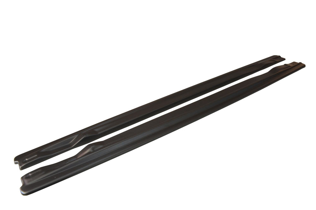 Maxton Design Street+ Seitenschweller Leisten passend für Audi A6 S-Line C6 / C6 Facelift schwarz Hochglanz
