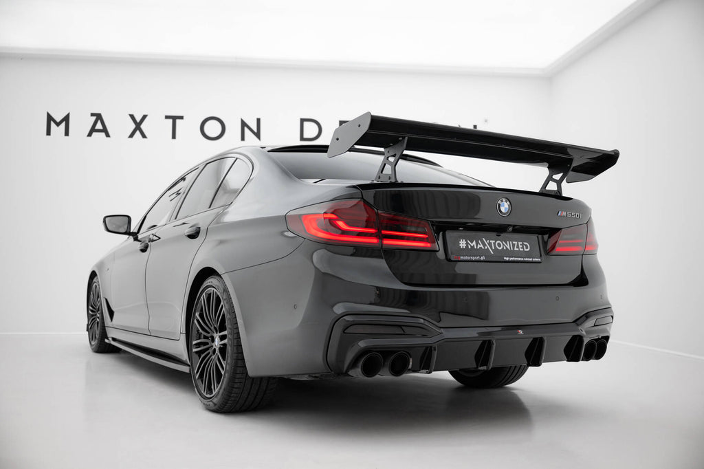 Maxton Design Carbon Spoiler With Internal Brackets Uprights BMW 5er / M5 Limousine G30 / F90 für BMW M5 F90