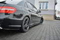 Maxton Design Street+ Seitenschweller Leisten passend für Mercedes-Benz E63 AMG W212 schwarz Hochglanz