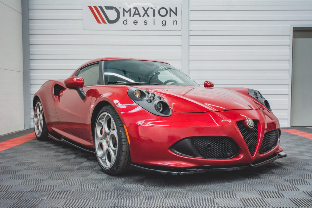 Maxton Design Street+ Spoilerlippe Front Ansatz passend für Alfa Romeo 4C schwarz Hochglanz