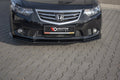 Maxton Design Street+ Spoilerlippe Front Ansatz passend für Honda Accord VIII (CU Series) Facelift schwarz Hochglanz