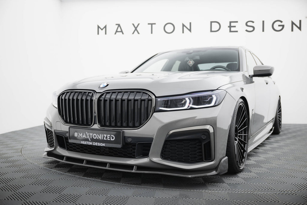 Maxton Design Set of Carbon Fiber Splitters BMW 7 M-Paket G11 Facelift schwarz matt für BMW
