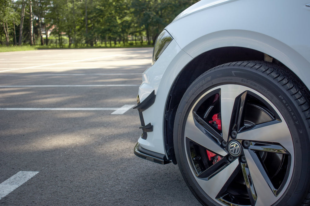 Maxton Design Stoßstangen Flaps Wings vorne Canards passend für VW Polo GTI Mk6
