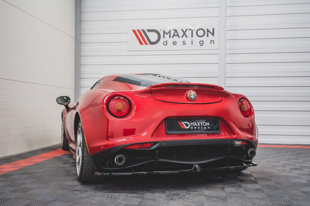 Maxton Design Heckansatz Alfa Romeo 4C schwarz Hochglanz für Alfa Romeo 4C