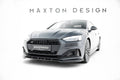 Maxton Design Street+ Spoilerlippe Front Ansatz passend für V.2 Audi A5 F5 Facelift schwarz Hochglanz