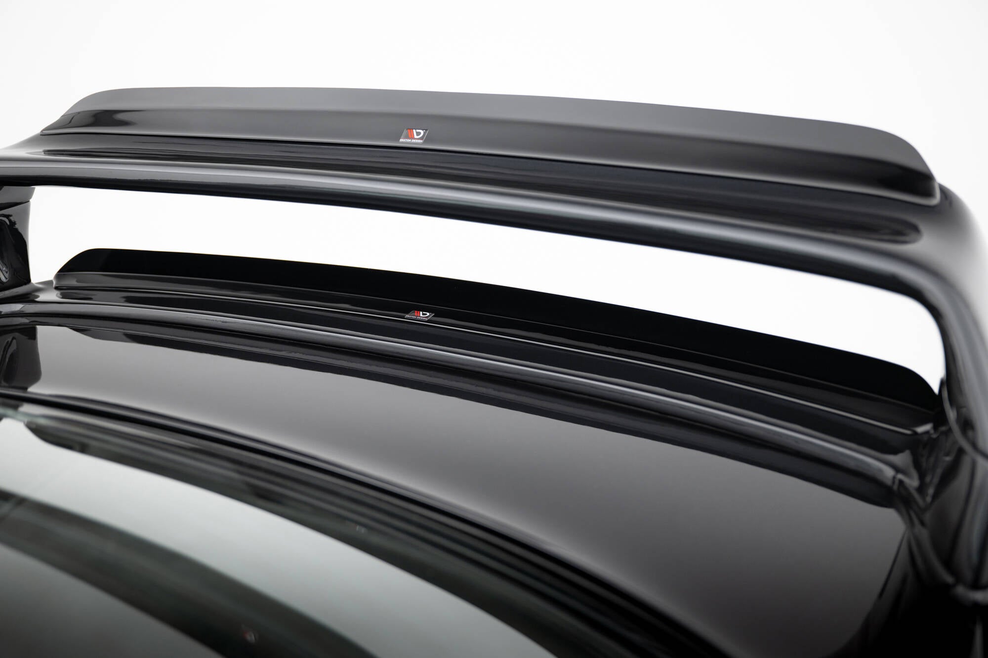 Maxton Design Unterer Spoiler CAP passend für BMW M3 / 3 M-Paket E36 Coupe GT Klasse schwarz Hochglanz