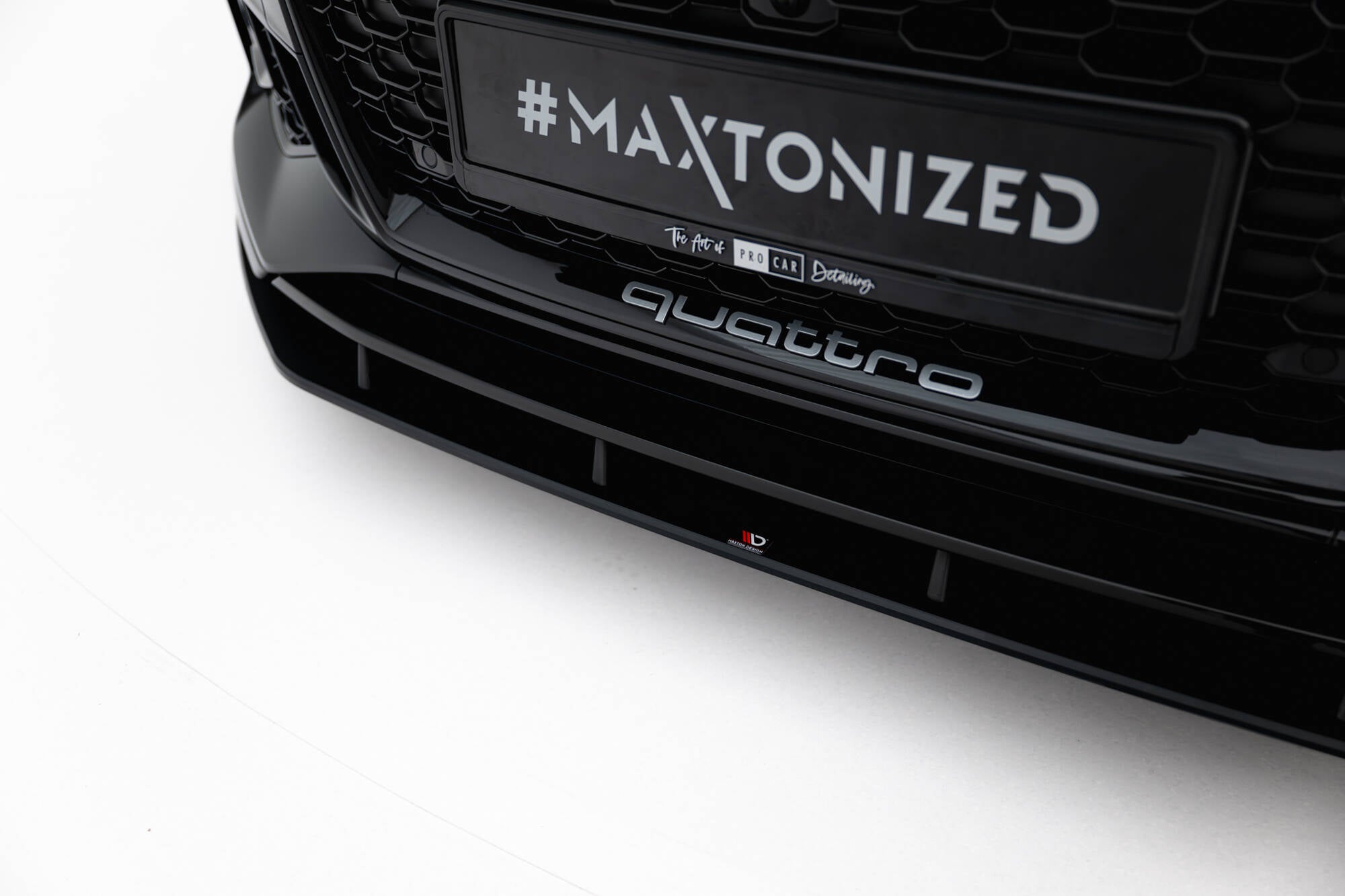 Maxton Design Street Pro Street+ Spoilerlippe Front Ansatz passend für Audi RS5 Coupe / Sportback F5