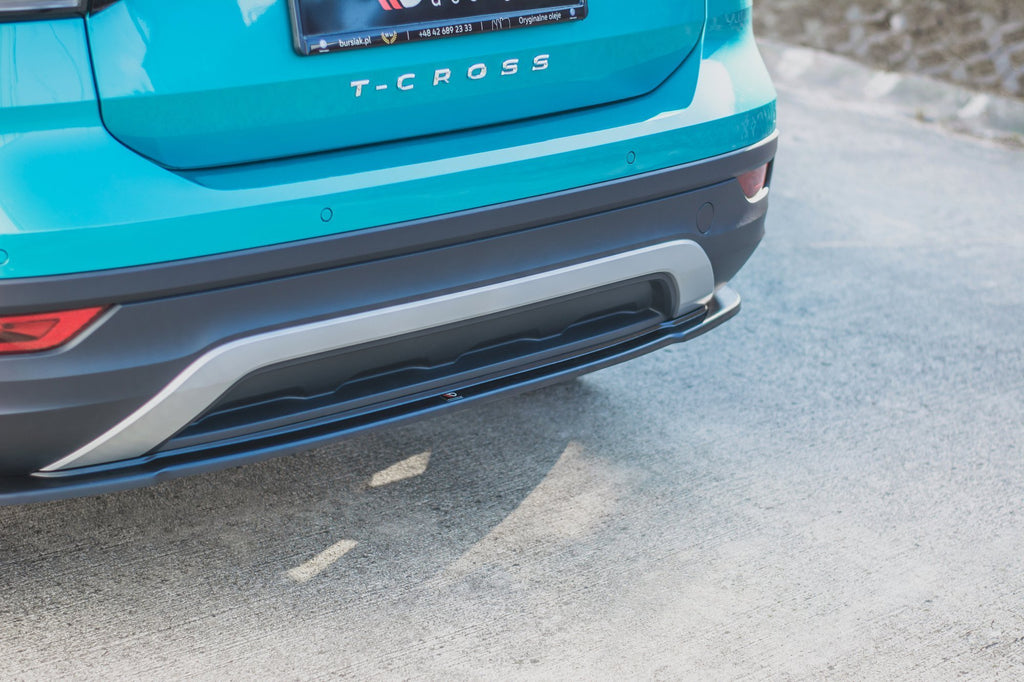 Maxton Design Heckansatz VW T-Cross schwarz Hochglanz für Volkswagen T-Cross Mk1