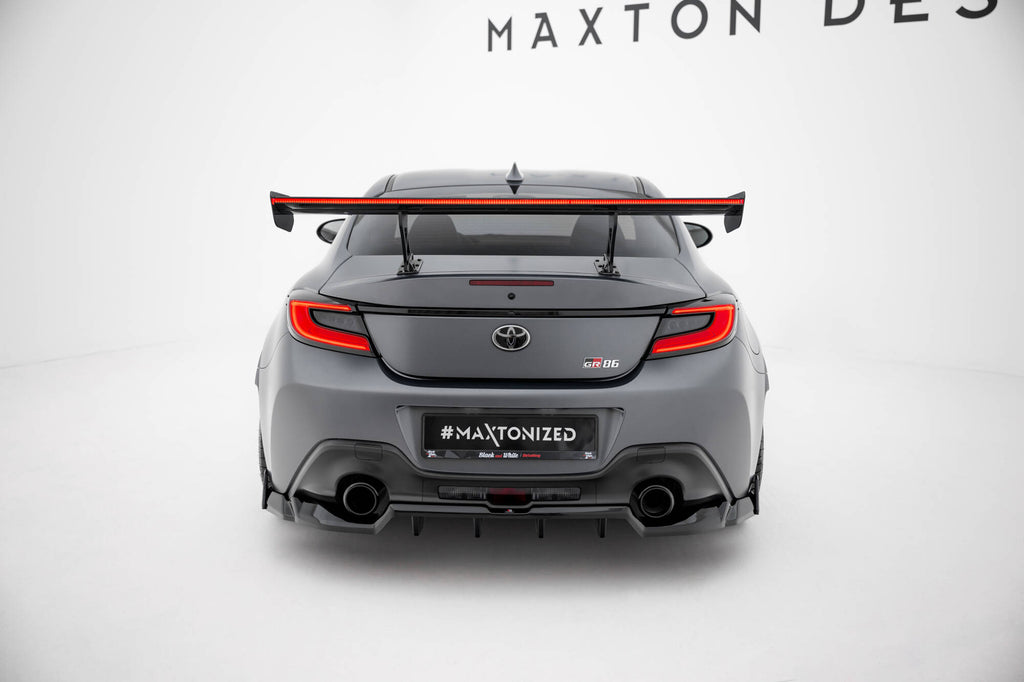 Maxton Design Carbon Spoiler With Internal Brackets Uprights + LED Toyota GR86 / Subaru BRZ Mk2 für Toyota GR86 Mk1