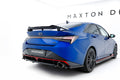 Maxton Design Mittlerer Diffusor Heck Ansatz DTM Look passend für Hyundai Elantra N Mk7 schwarz Hochglanz