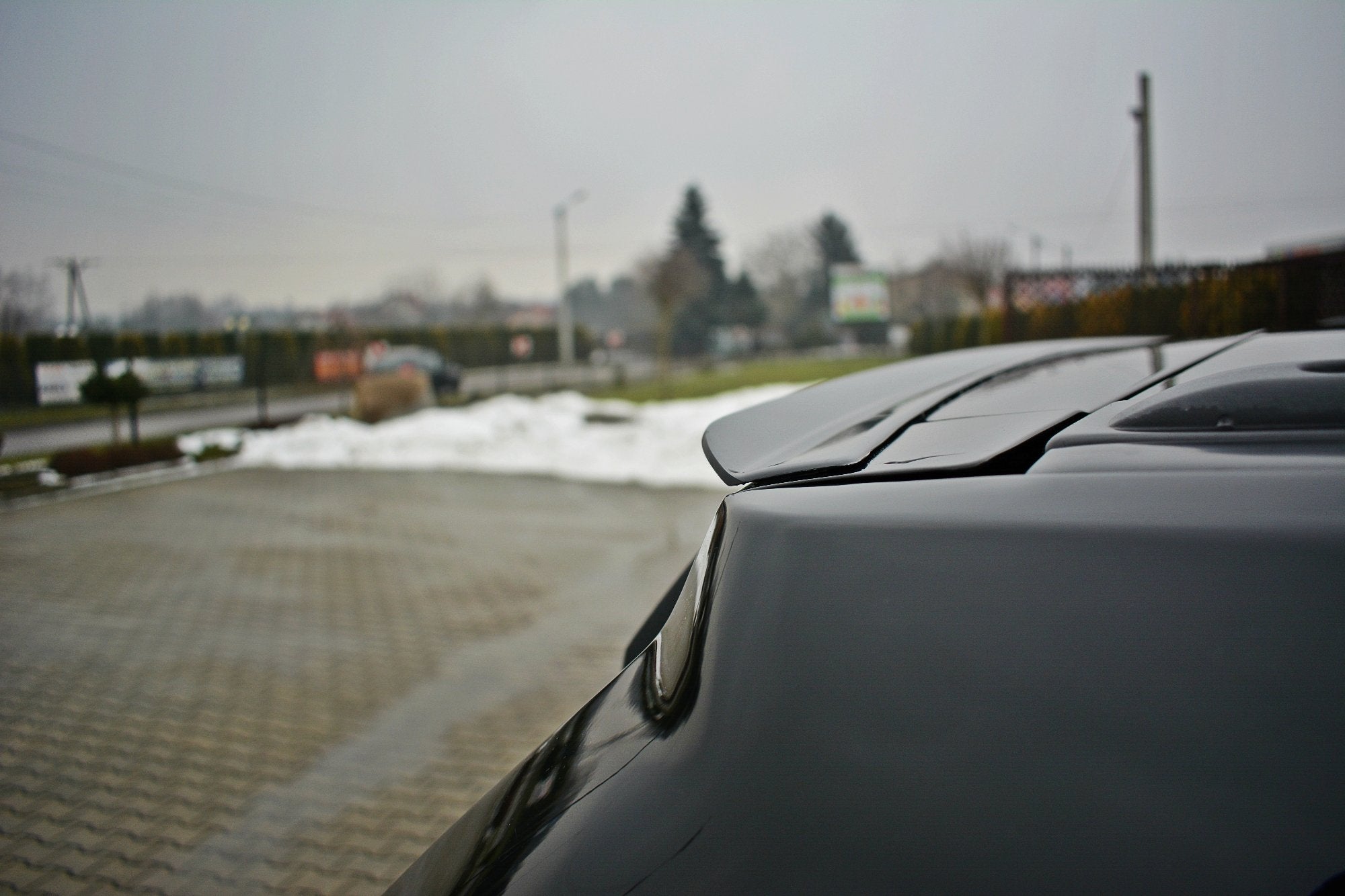 Maxton Design Spoiler CAP passend für JEEP GRAND CHEROKEE WK STR8 schwarz Hochglanz