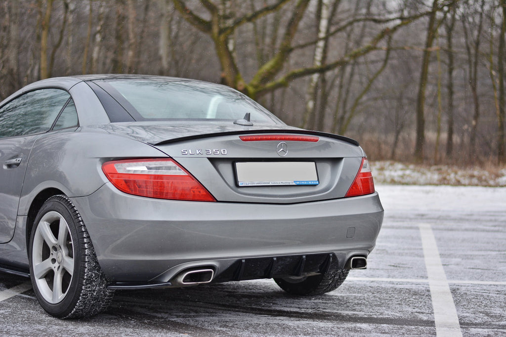 Maxton Design Spoiler CAP passend für Mercedes-Benz SLK R172 schwarz Hochglanz