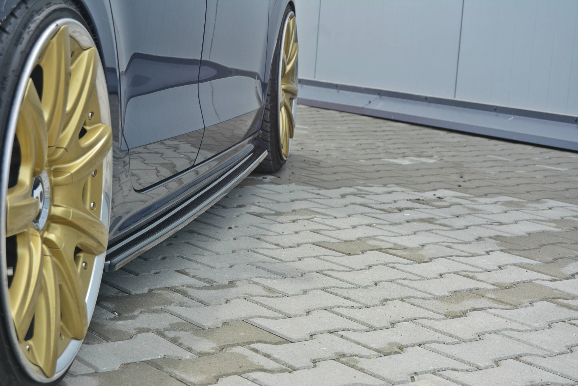 Maxton Design Street+ Seitenschweller Leisten passend für VOLKSWAGEN JETTA MK6 SEDAN vor Facelift schwarz Hochglanz