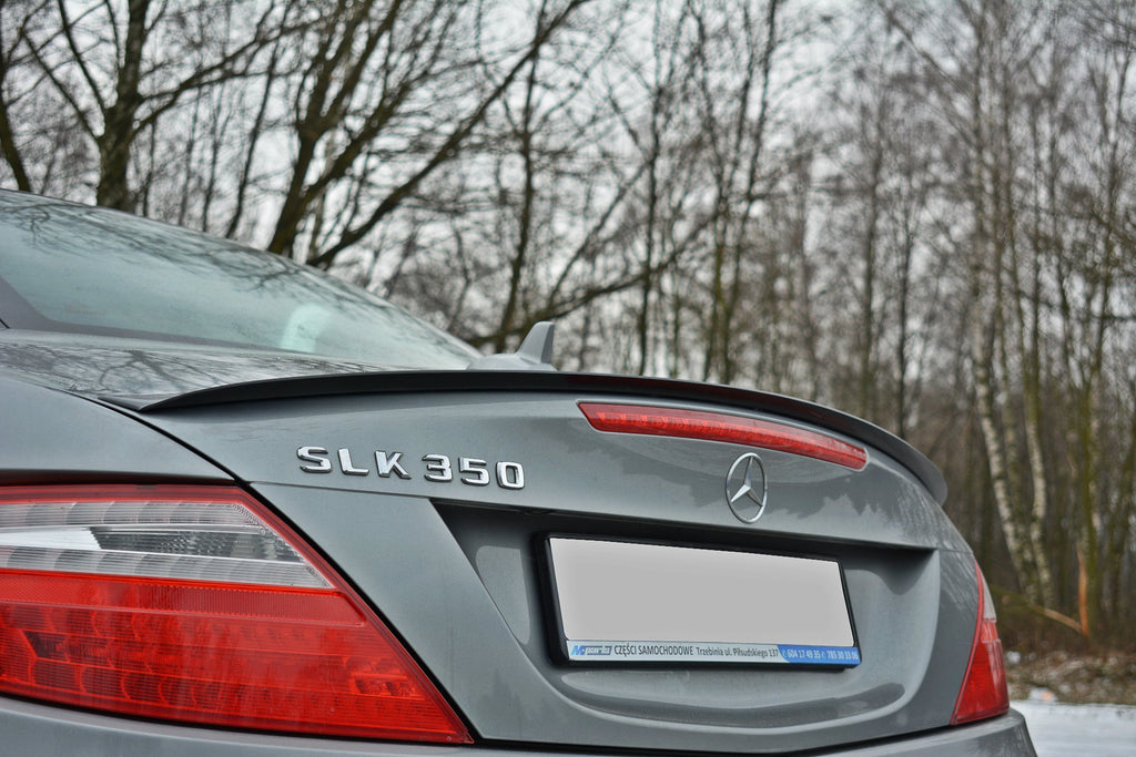 Maxton Design Spoiler CAP passend für Mercedes-Benz SLK R172 schwarz Hochglanz
