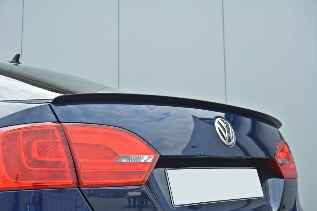 Maxton Design Spoiler CAP passend für VOLKSWAGEN JETTA MK6 SEDAN vor Facelift schwarz Hochglanz