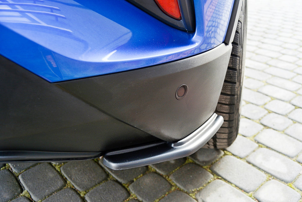 Maxton Design Heck Ansatz Flaps Diffusor passend für TOYOTA C-HR schwarz Hochglanz