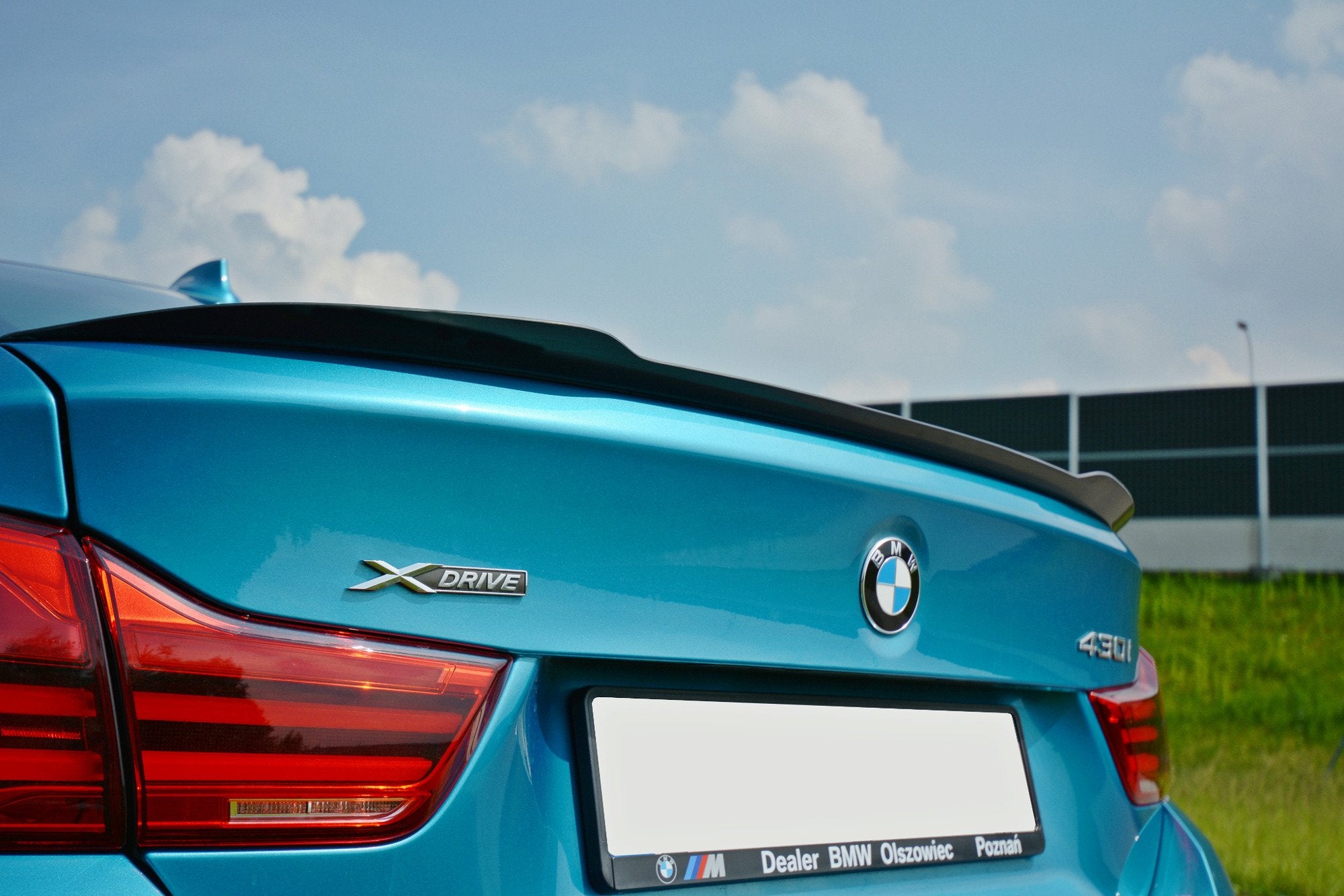 Maxton Design Spoiler CAP passend für BMW 4er Gran Coupe Standard / M-Paket F36 / F36 Facelift schwarz Hochglanz