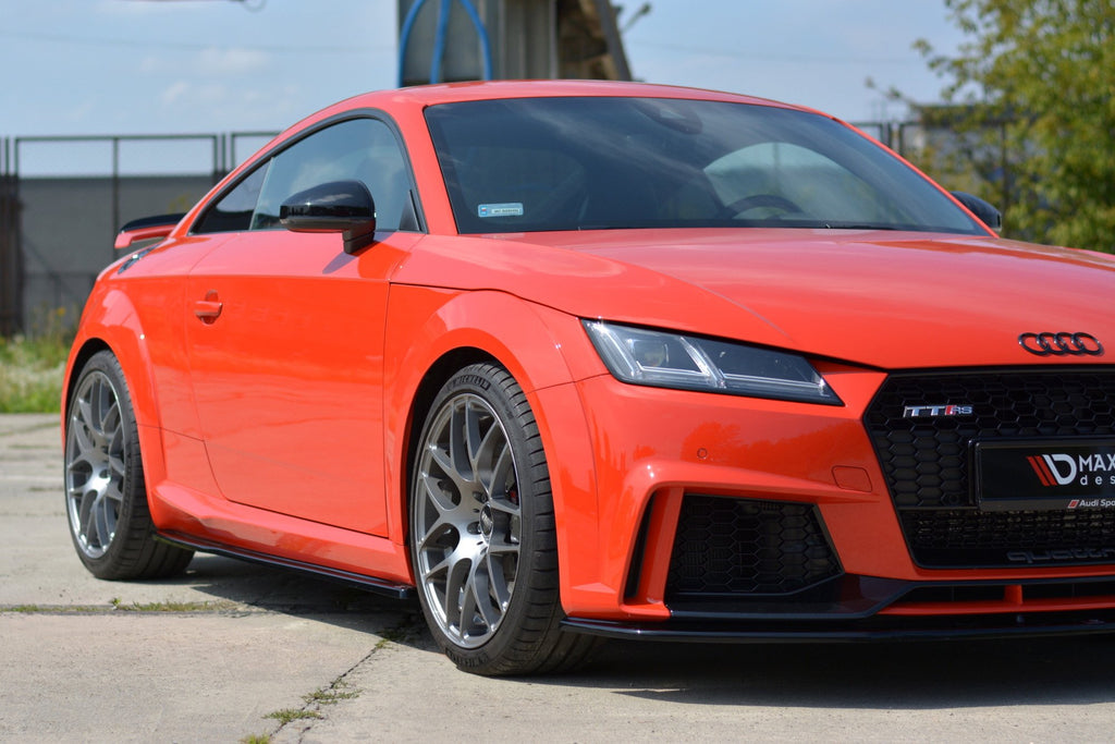 Maxton Design Street+ Seitenschweller Leisten passend für Audi TT RS 8S schwarz Hochglanz
