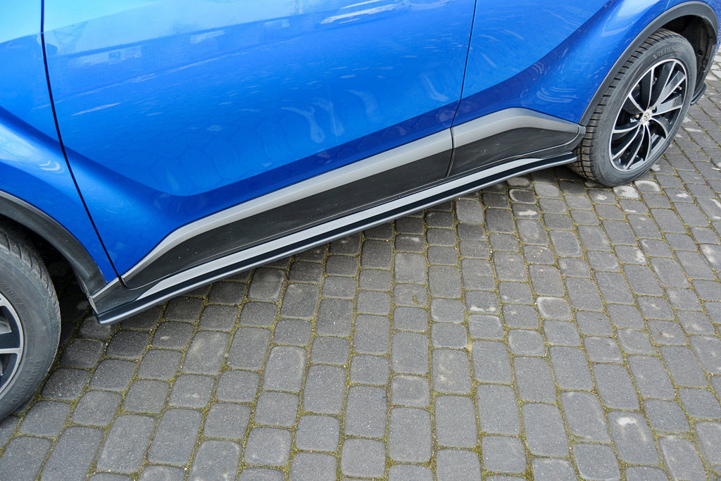 Maxton Design Street+ Seitenschweller Leisten passend für TOYOTA C-HR schwarz Hochglanz